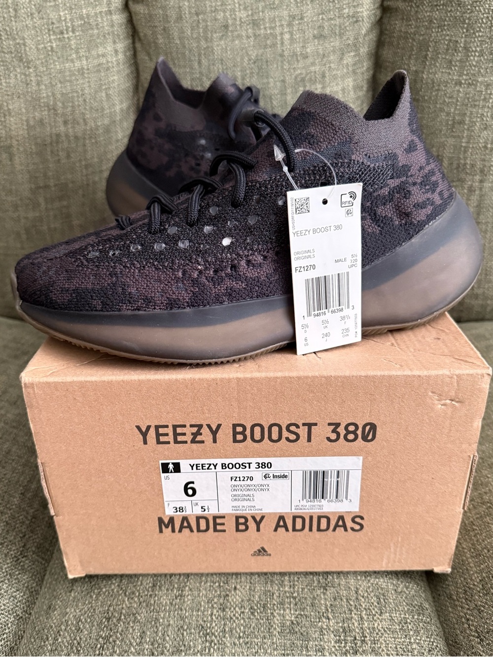 Adidas Yeezy Boost 380 Onyx “Non-Reflective”